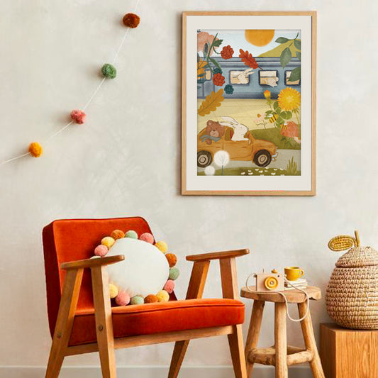 Králíček s medvídkem na výletě